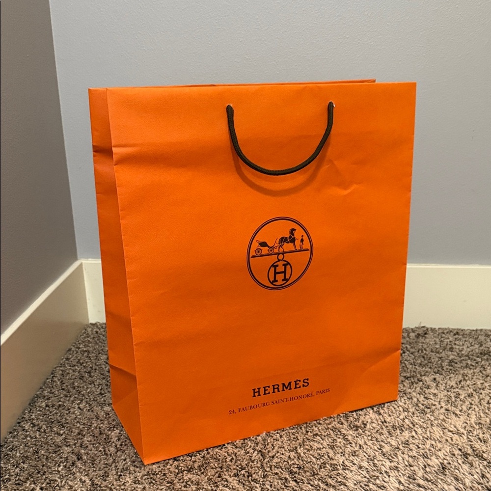 Hermes Signature Orange Storage Bag